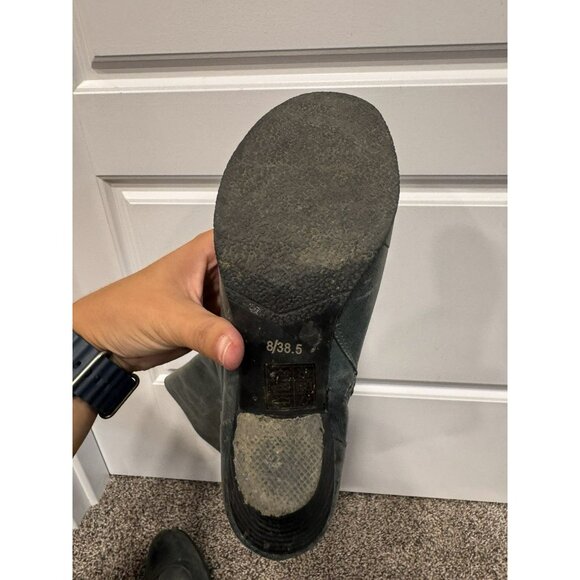 Miz Mooz Ladies Victorian Button Zip Grey Blue Boots Heel 8/8.5 - Picture 5 of 6